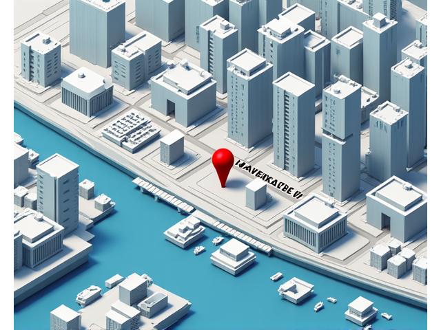 Kaart van Rotterdam met locatie van Nautische Knopen
