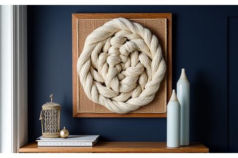 Op maat gemaakte maritieme decoratie met ingewikkelde knopen